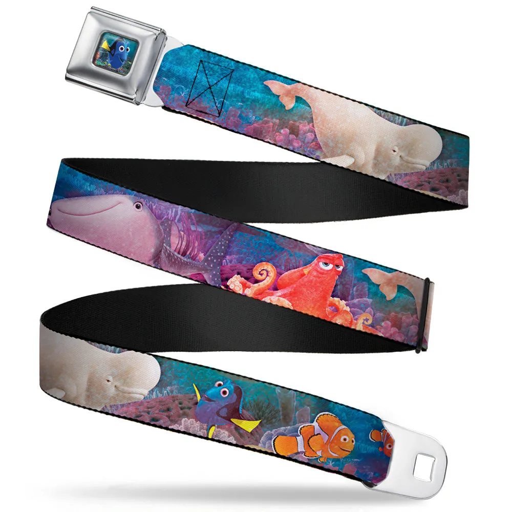 Dory Pose Full Color Seatbelt Belt - Dory & 5-Friends Under the Sea Webbing